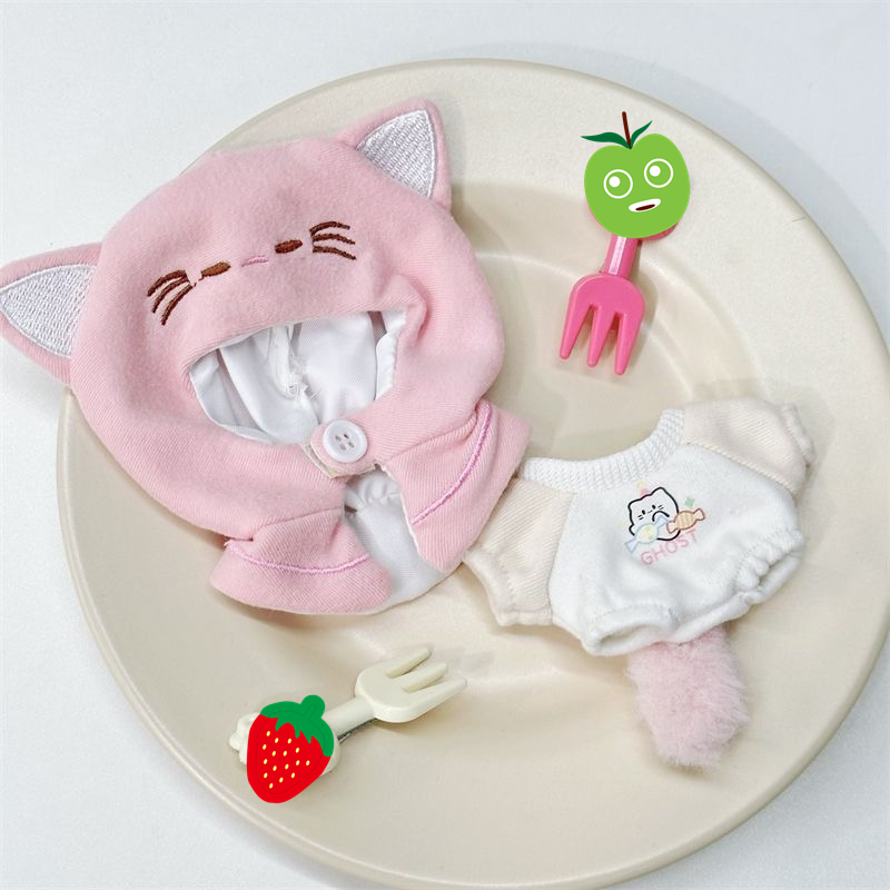 Korean Girls Lifestyle - 10cm algodão boneca orelhas de gato