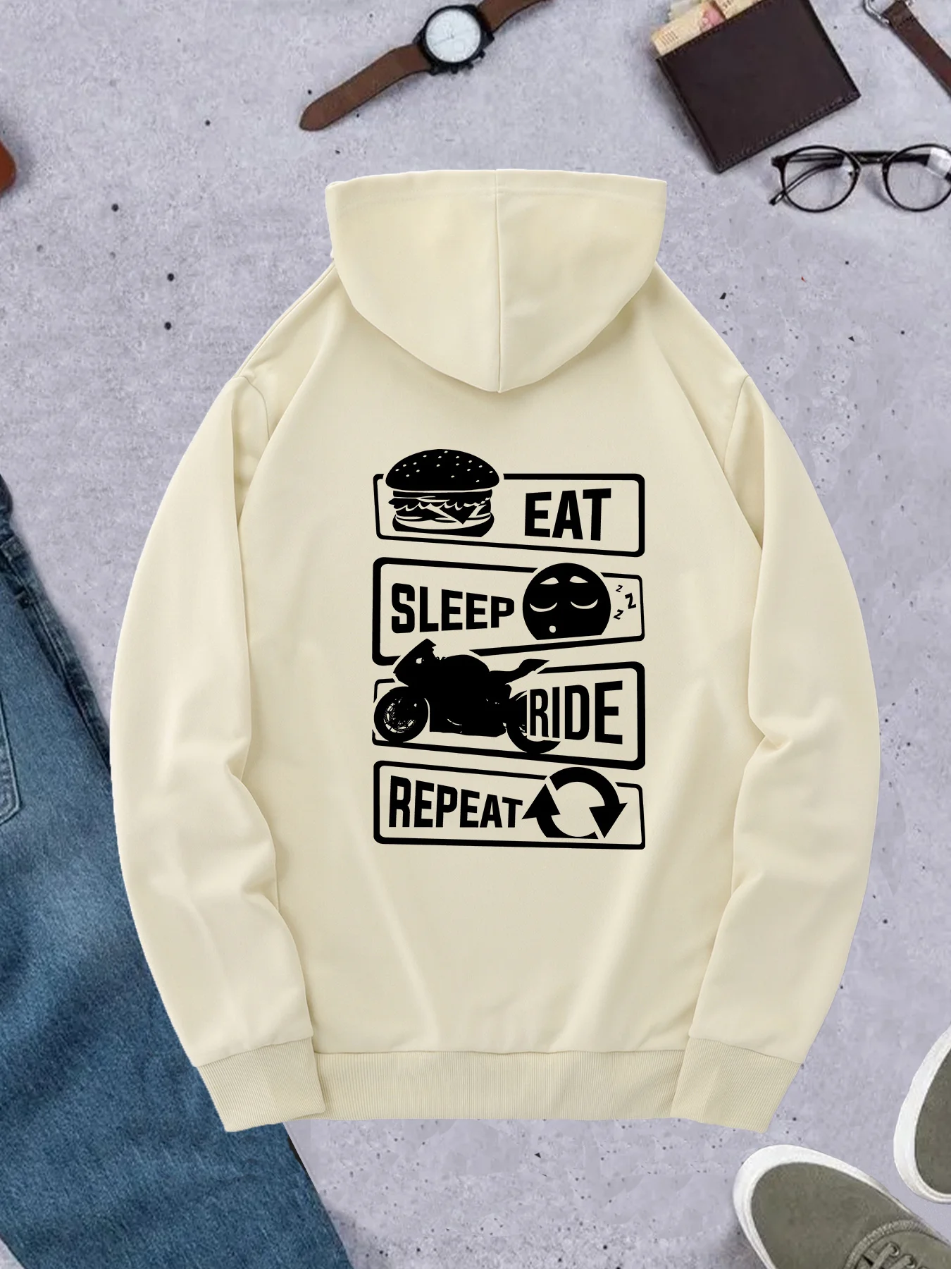 Korean Lifestyle Trends - Moletom Masculino Estilo Coreano com Estampa