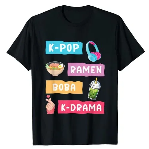 Camiseta de Moda para Fãs de K - Korean Girls Lifestyle avaliação e preço